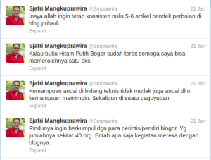 Beberapa Twit Prof Syafri