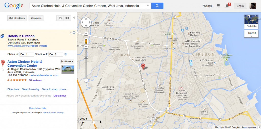 Cirebon Map Aston