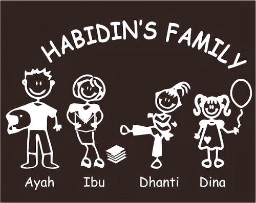 sticker happy family