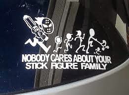 stiker mobil happy family