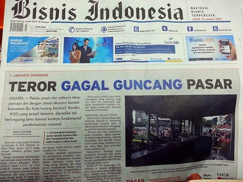 Alhamdulillah, "Tujuan" teroris ciptakan kekisruhan tak tercapai karena tanggapnya kita semua