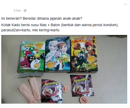 snack kondom anak