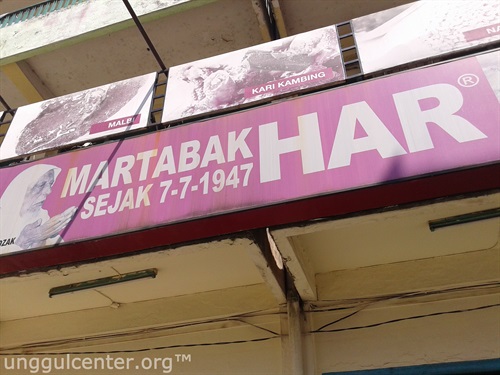 pusat martabak HAR di simpang sekip, palembang