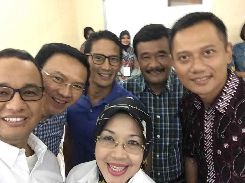 Para calon gubernur dan wakil gubernur Pilkada DKI Jakarta 2017