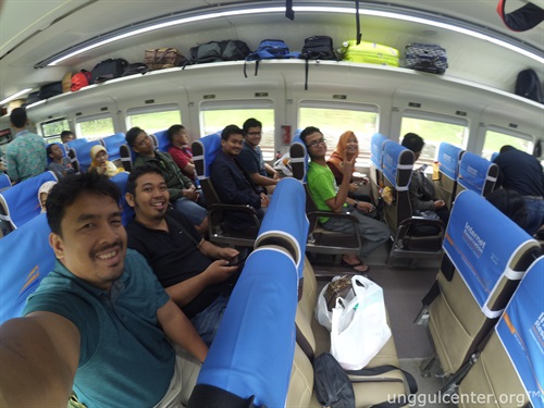 Sebagian delegasi pulang dari purwokerto naik Kereta menuju Jabodetabek