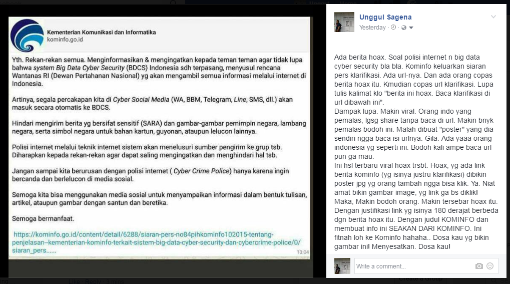 Hoax dan Fitnah?