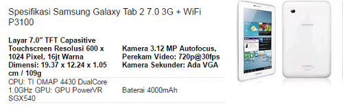 spesifikasi samsung galaxy tab S2 terbaru