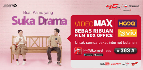 paket streaming video terbaik telkomsel"