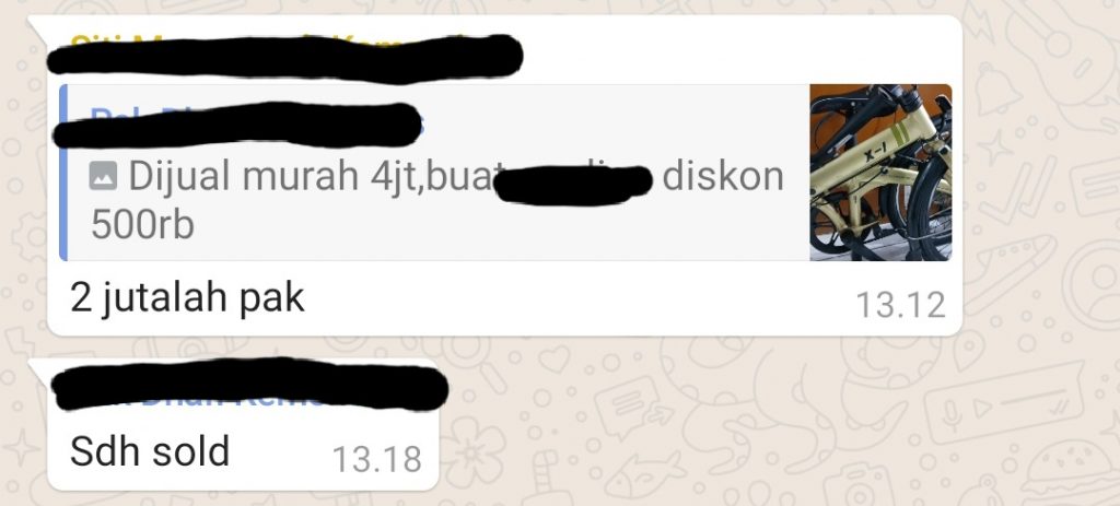 jual sepeda lipat