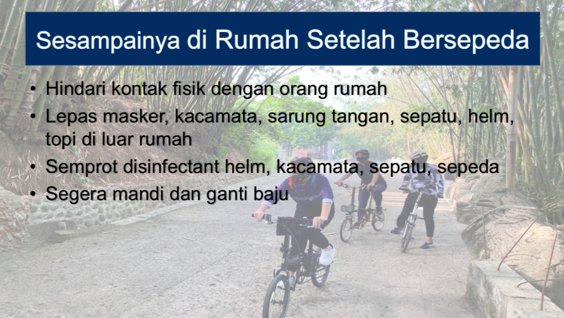 bersepeda di saat pandemi