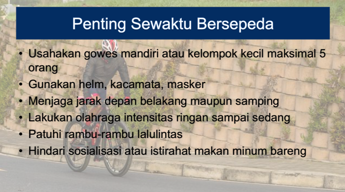 bersepeda di masa pandemi